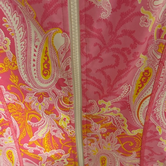 Vibrant Pink Paisley Bomber Jacket - Picture 2 of 9